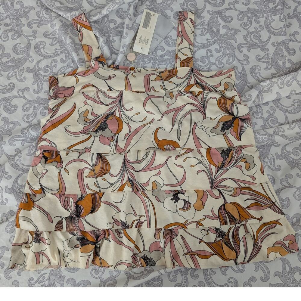 nwt kamiseta stretchy layered tank top size xs